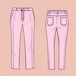 pink trousers image